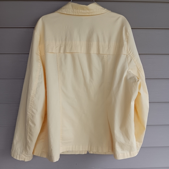 Studio Works Full Zip Pale Yellow Spring Jacket.  Size 3X - Picture 3 of 3